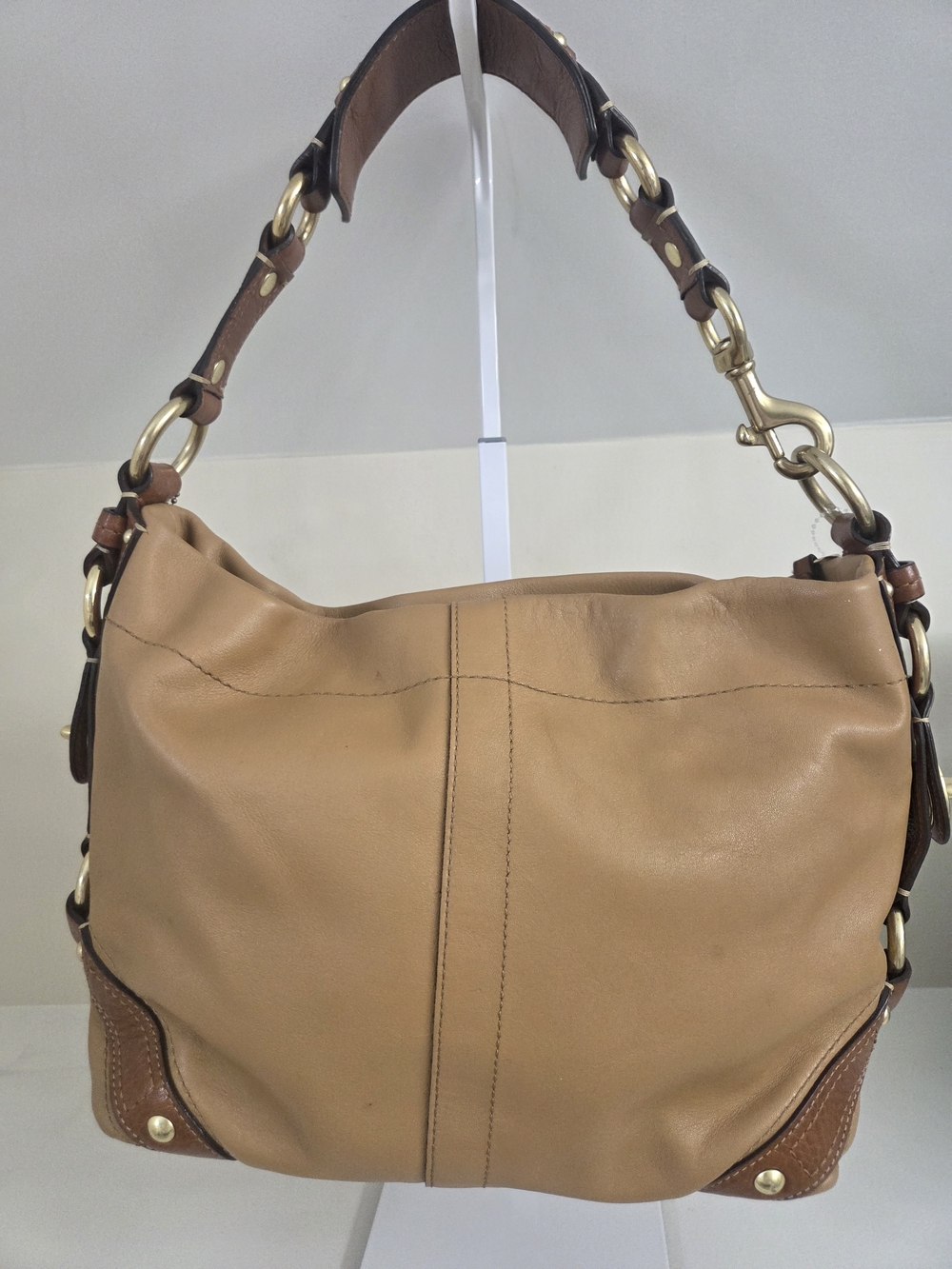 Coach Vintage Y2K Carly Hobo Leather Shoulder Bag - Picture 3 of 16